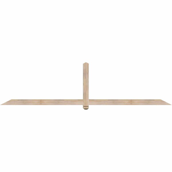 Ekena Millwork Eugene Smooth Timber Gable Bracket, Douglas Fir, 108"W x 27"H x 3 1/2"D x 3 1/2"F, 6/12 Pitch GBW108X27X0404EUG00SDF - main